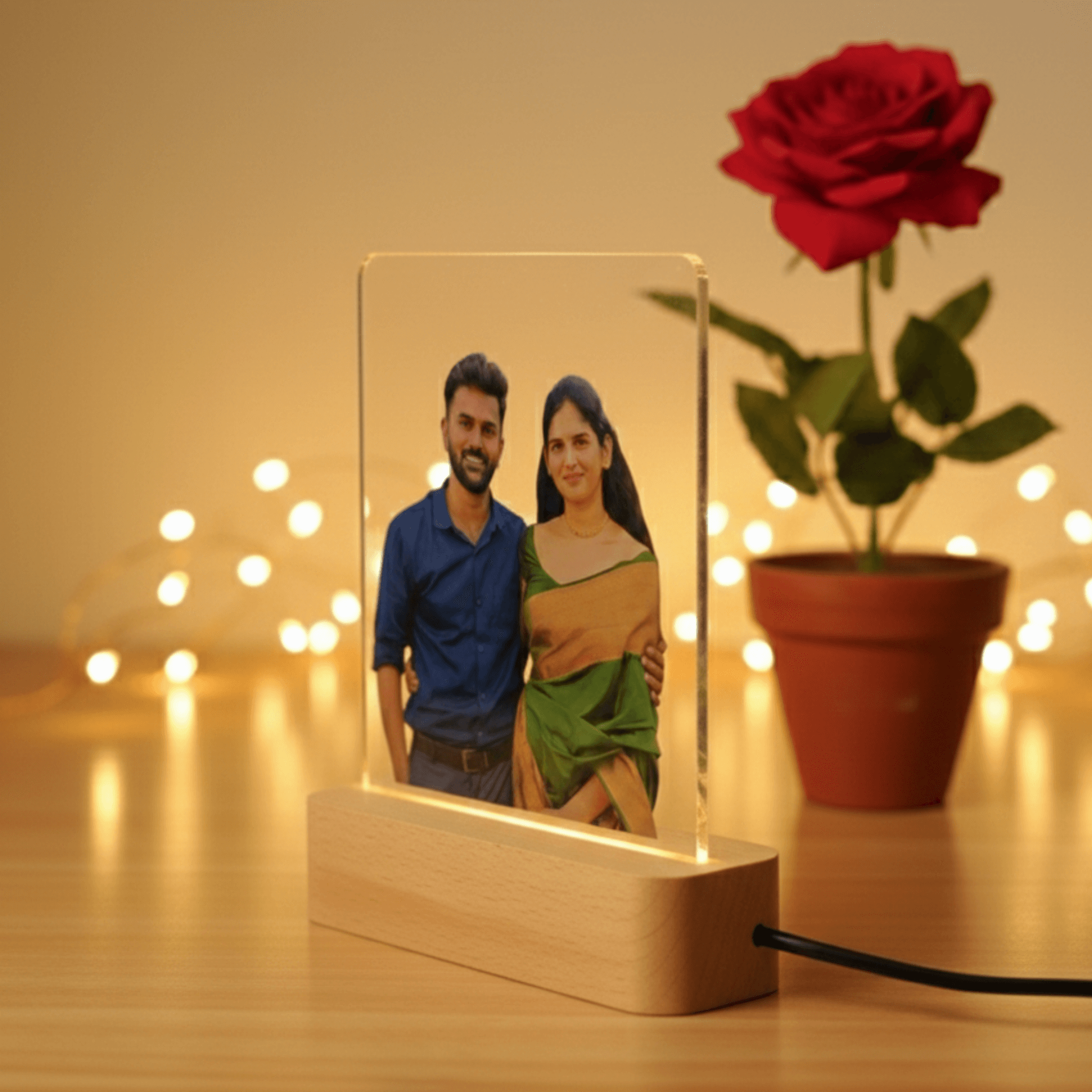 Personalised Acrylic Photo Lamp view 2