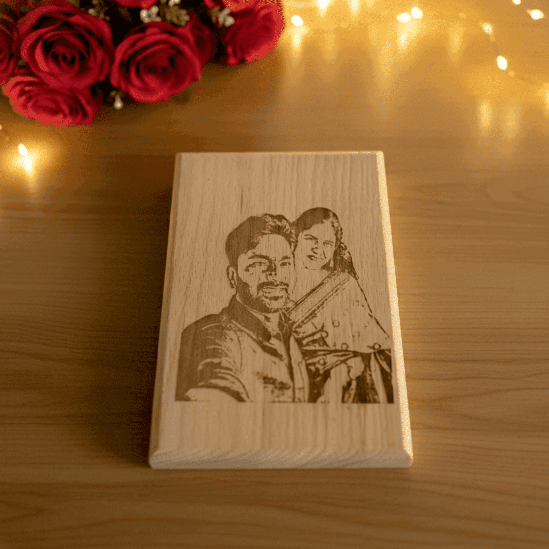wood engraving frame